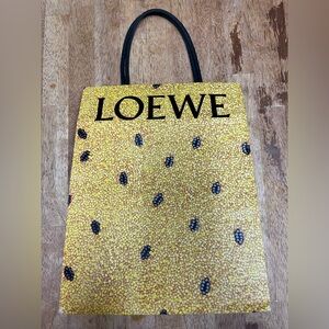 Loewe Black and Yellow Patterned store bag